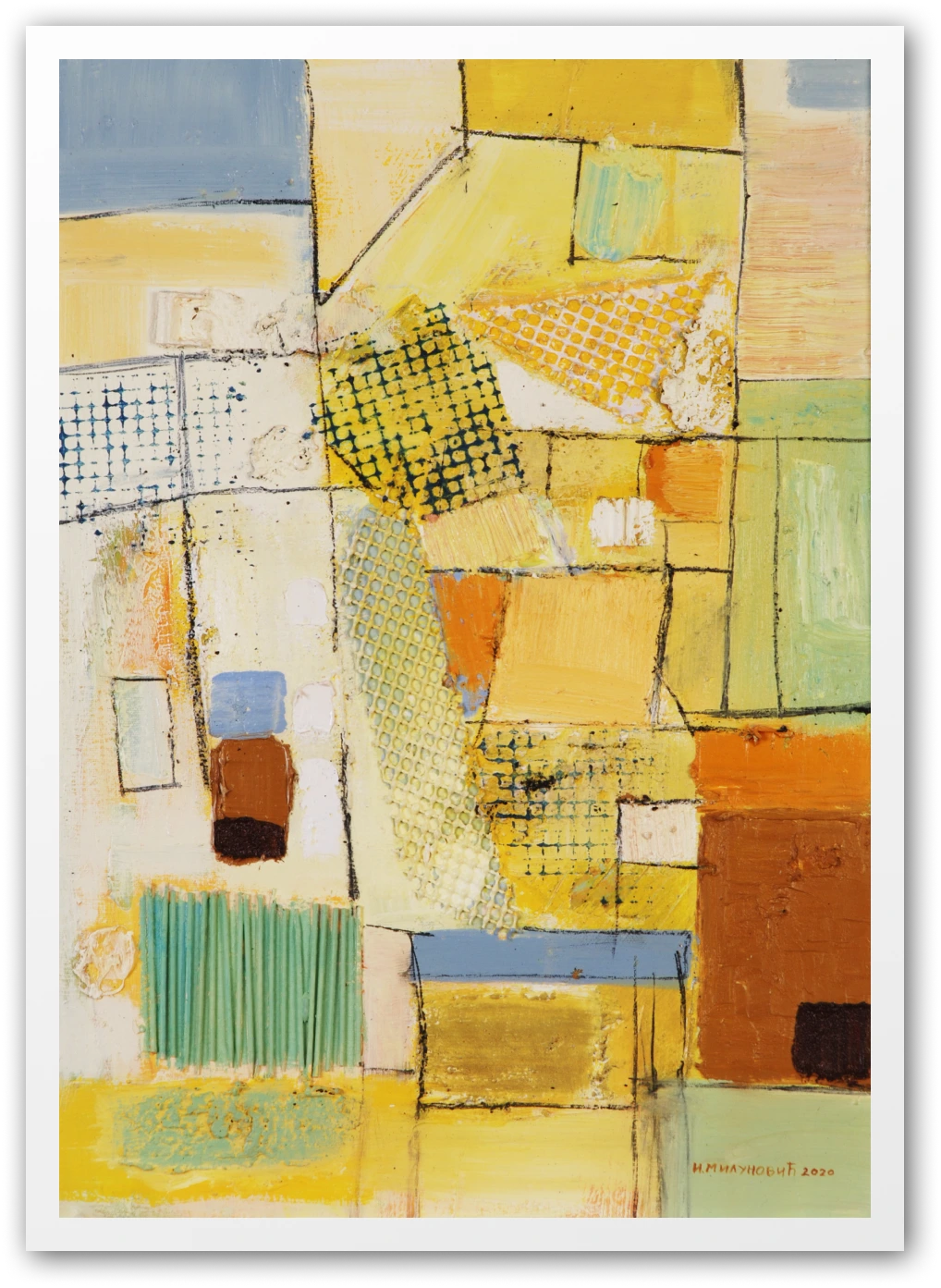 Apstraktna slika - Ručno rađeno, Slike | Atelje Milunović